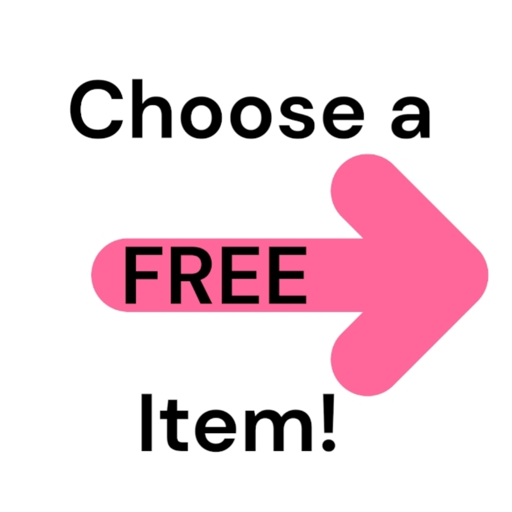 FREE item with any purchase of $10 or more!